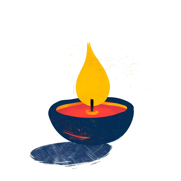 Simple Oil Lamp for Diwali