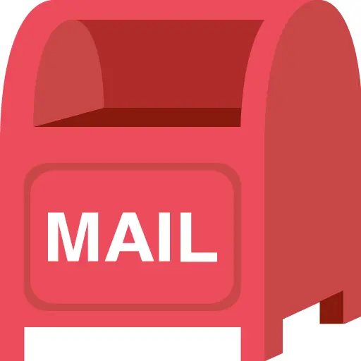 Red Mailbox for Postal Service