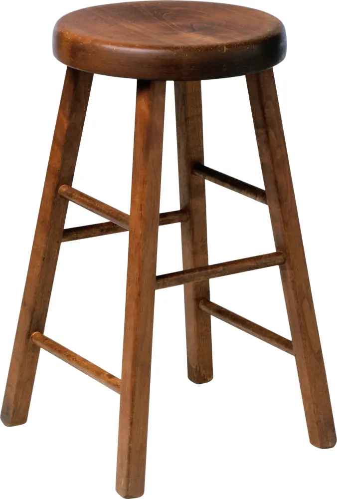 Simple Wooden Stool for Home