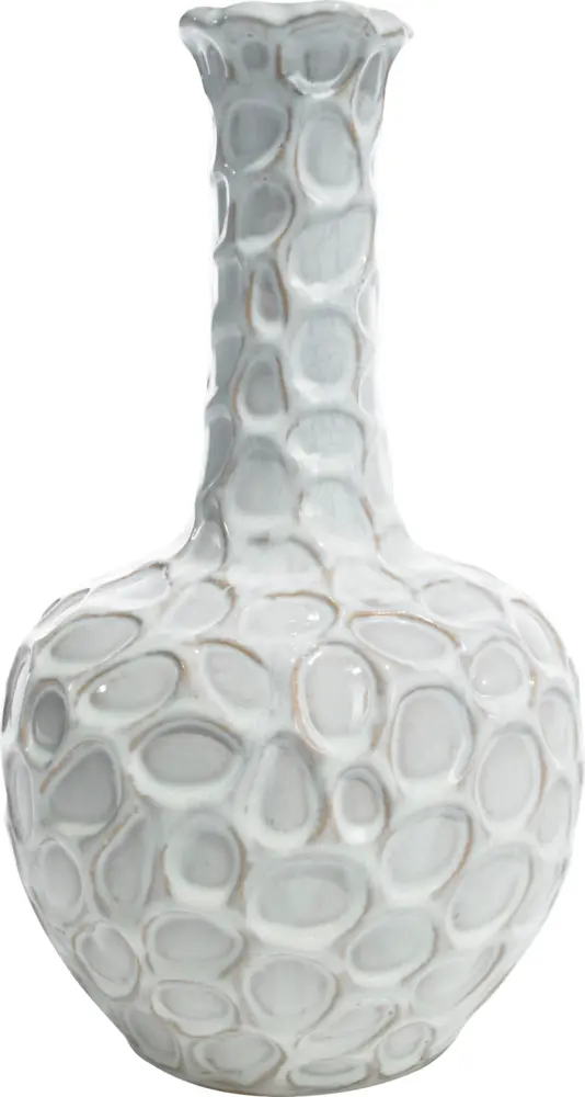 Artistic White Textured Vase for Stylish Home Decor