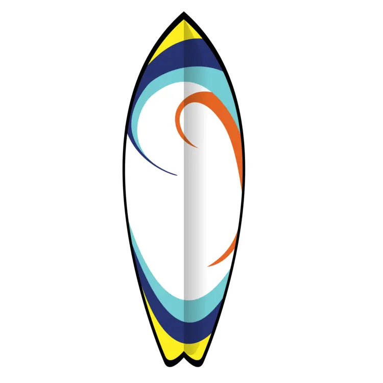Colorful Surfboard Design