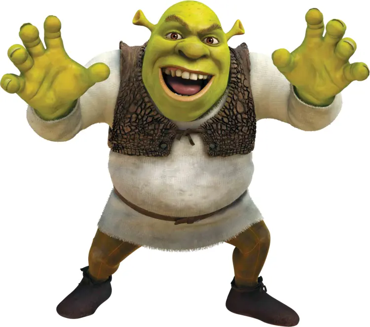 Green Ogre Character from Animated Fantasy