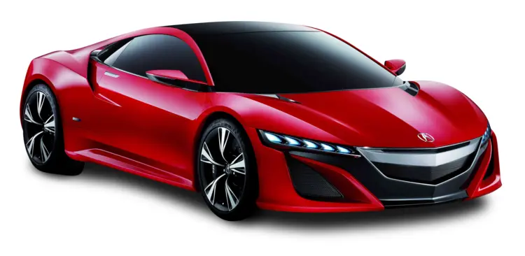 High-Performance Red Sports Car