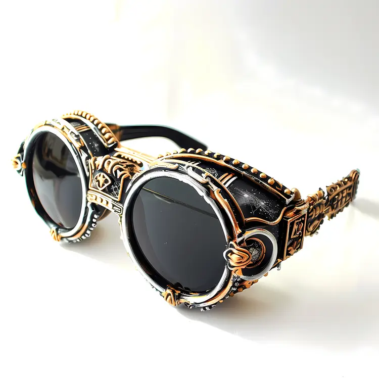 Black and Bronze Steampunk Goggles