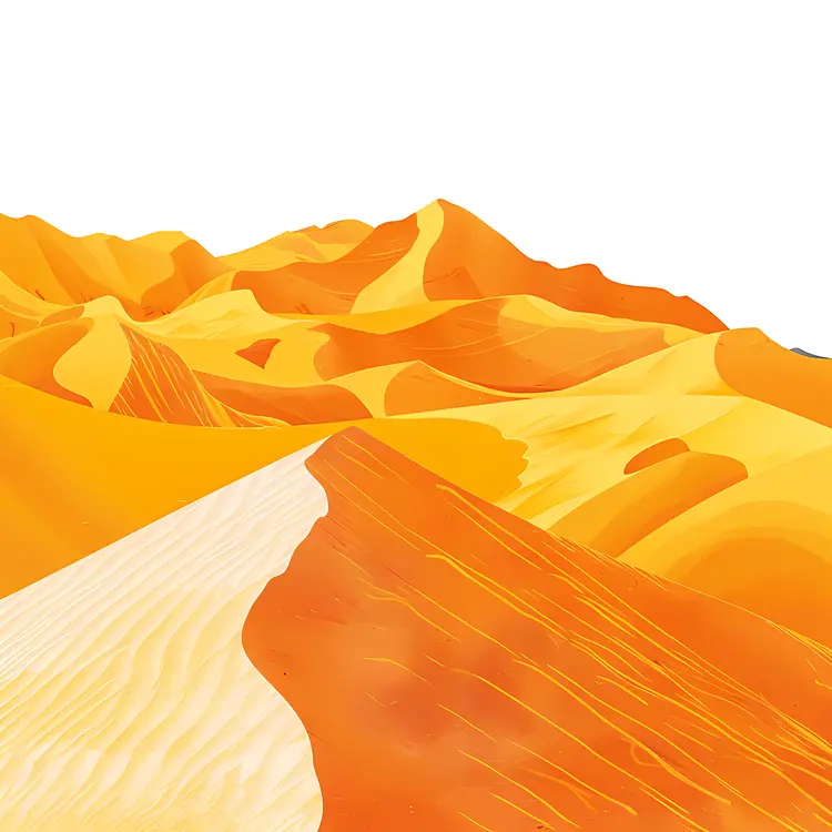 Vibrant Yellow Desert Landscape