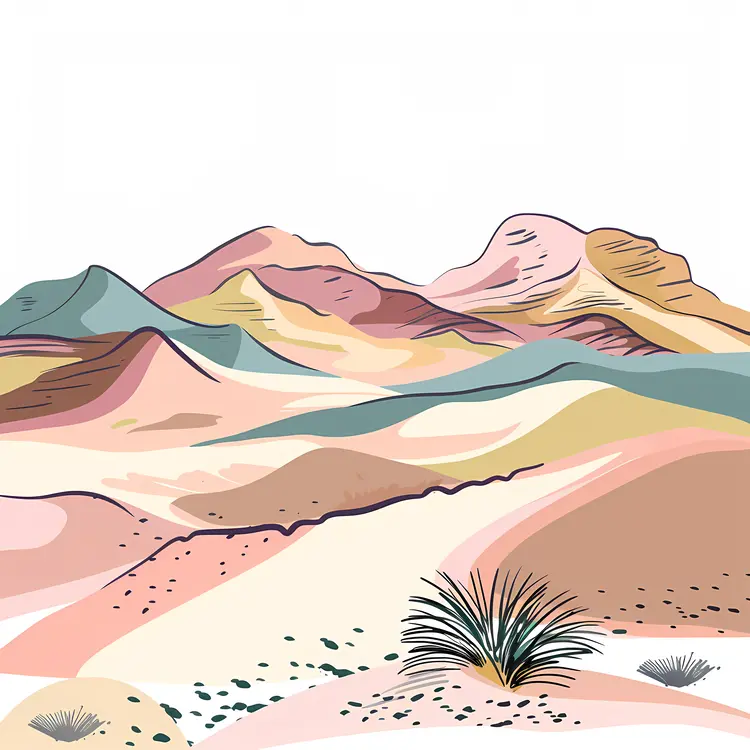 Colorful Desert Landscape