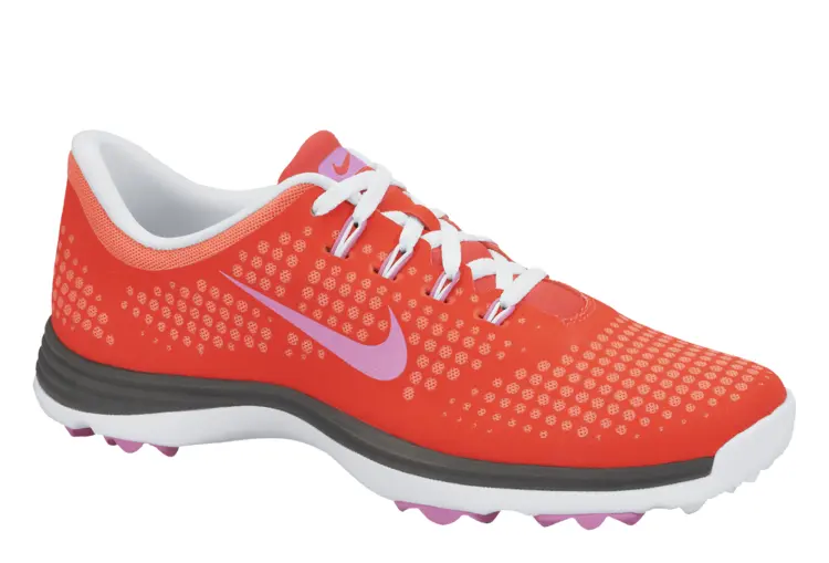 Red Running Shoe with White Laces