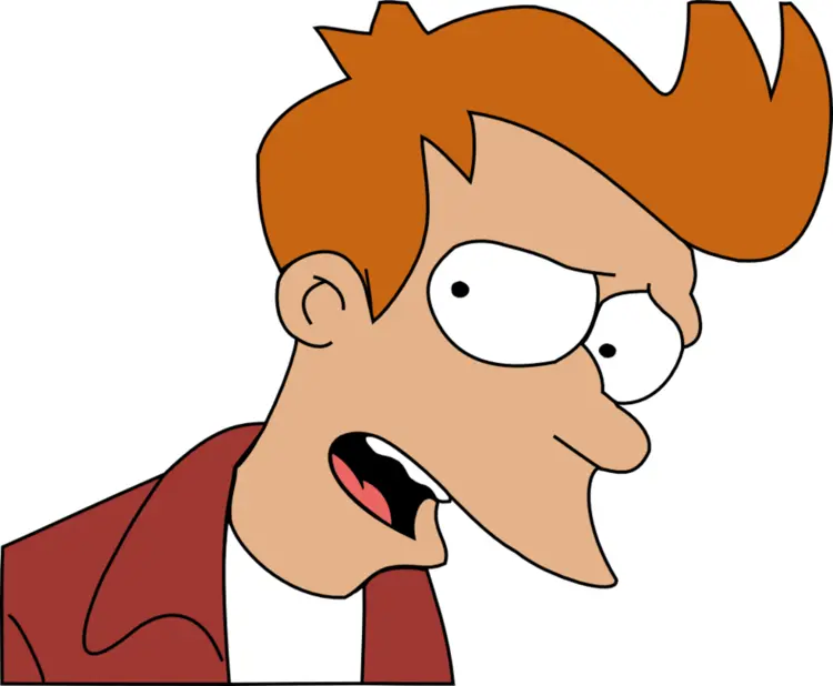 Funny Cartoon Character with Orange Hair