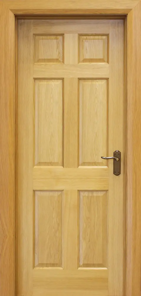 Simple Wooden Door with Handle
