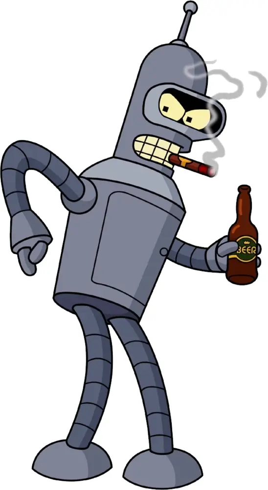Robot with Beer and Cigar