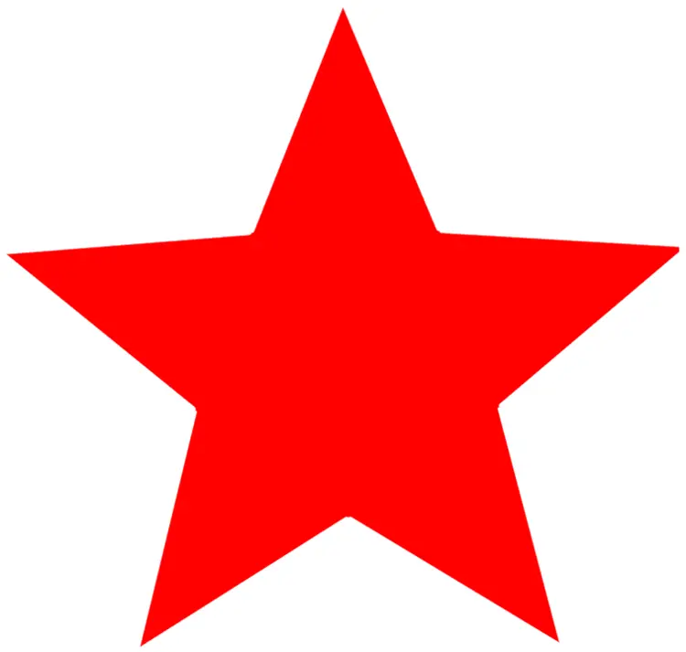Simple Red Star Symbol