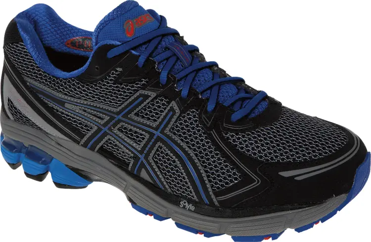 Black and Blue Running Shoe