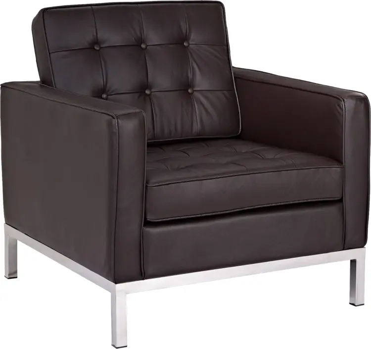 Black Leather Armchair for Comfort