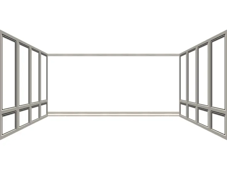 Empty Room with Large Windows