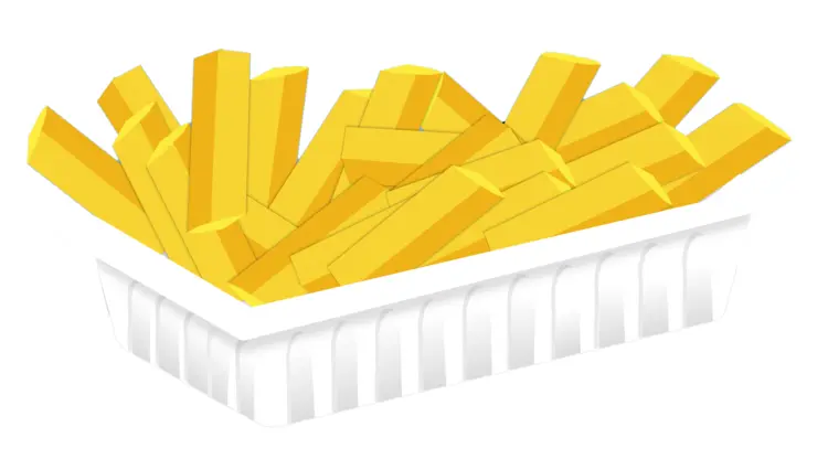 French Fries in a Tray