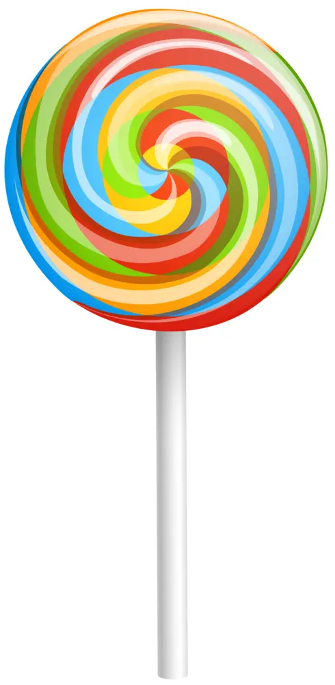 Colorful Rainbow Lollipop Candy