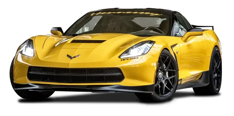 Yellow High-Performance Sports Car