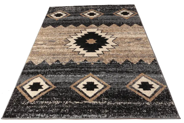 Modern Geometric Patterned Rug