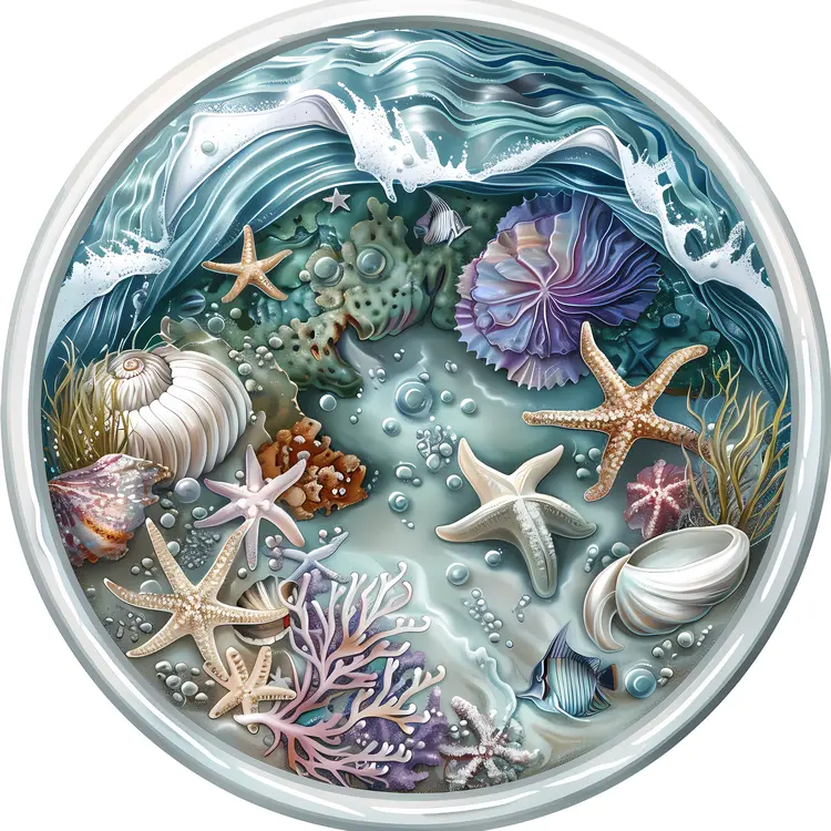 Beautiful Underwater Scene Illustration