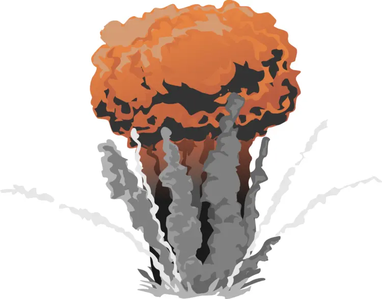 Massive Orange Explosion