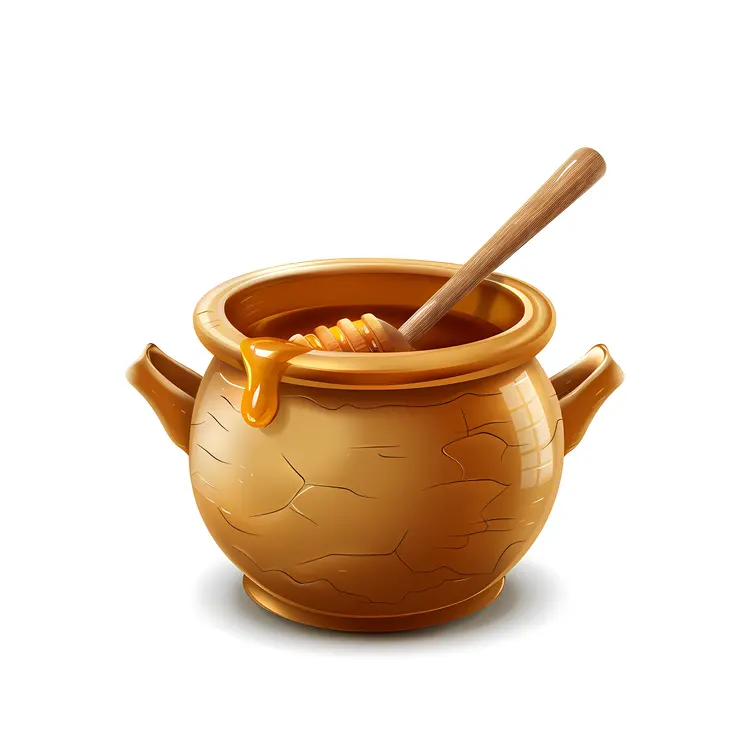 Honey Pot with Dipper