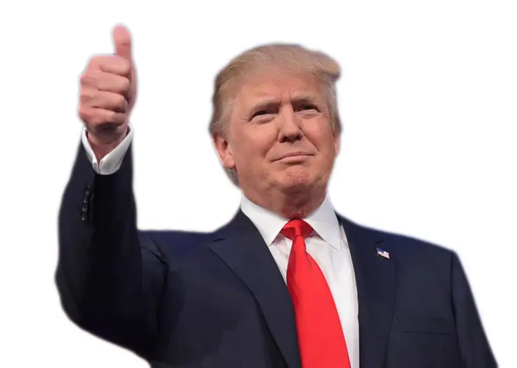 Man in Suit Giving Thumbs Up