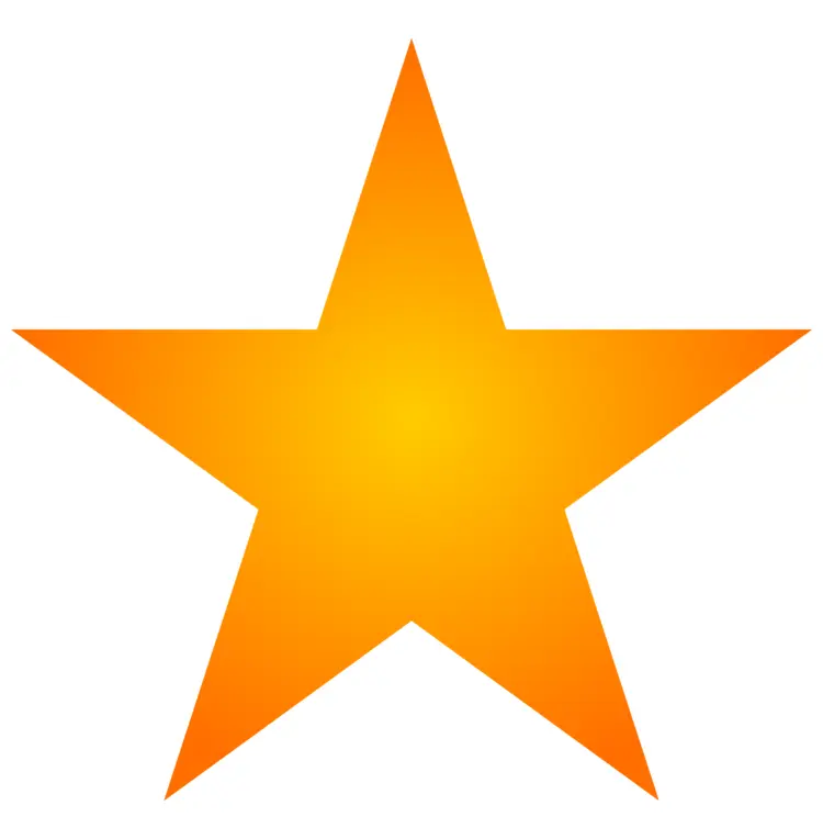 Bright Orange Star