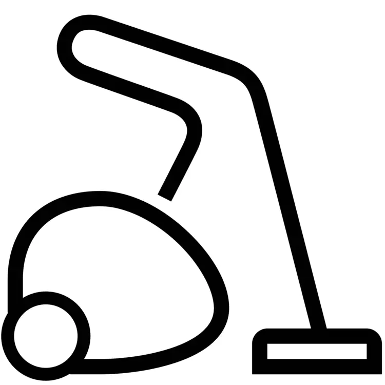 Vacuum Cleaner Outline for Minimalist Design