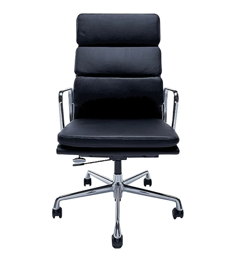 Modern Black Office Chair with Wheels