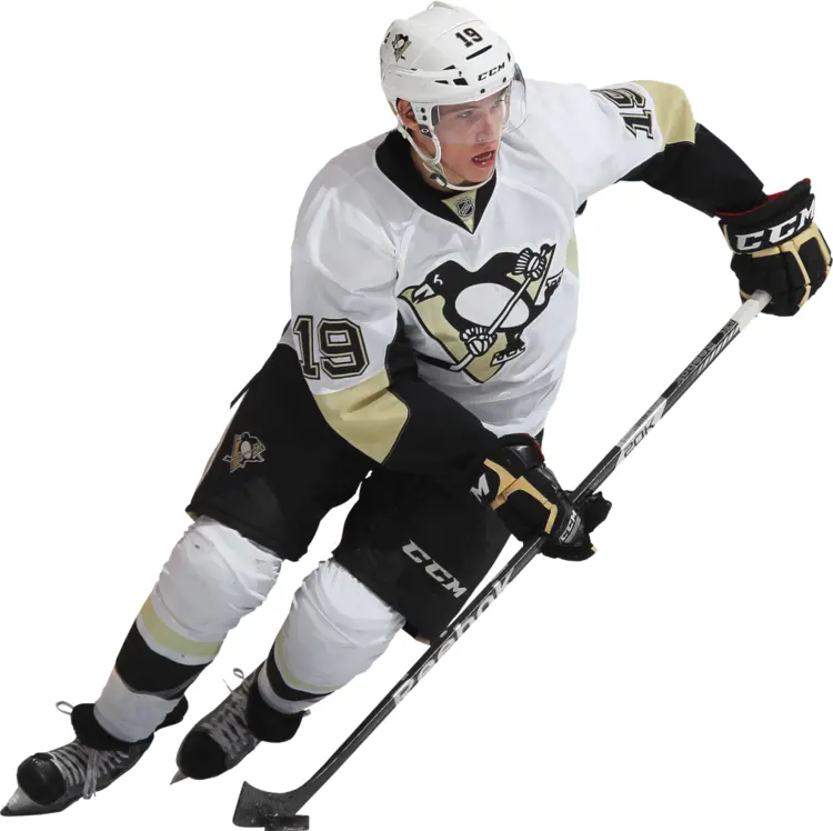 White Hockey Player in Action