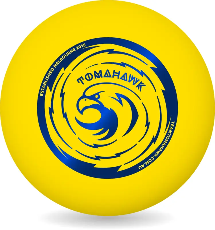 Yellow Tomahawk Ball for Sports Play