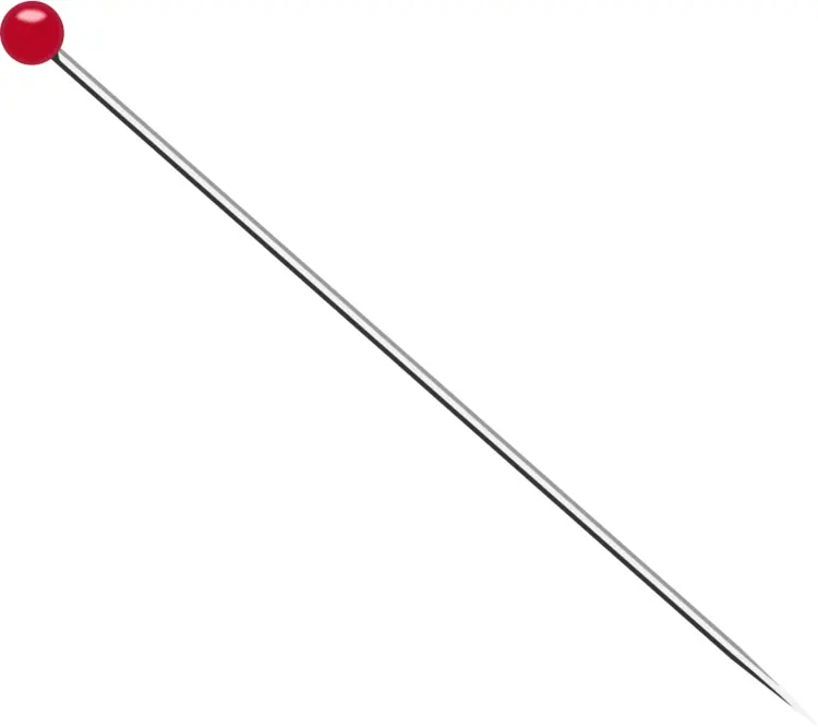 Sharp Pin with Red Head