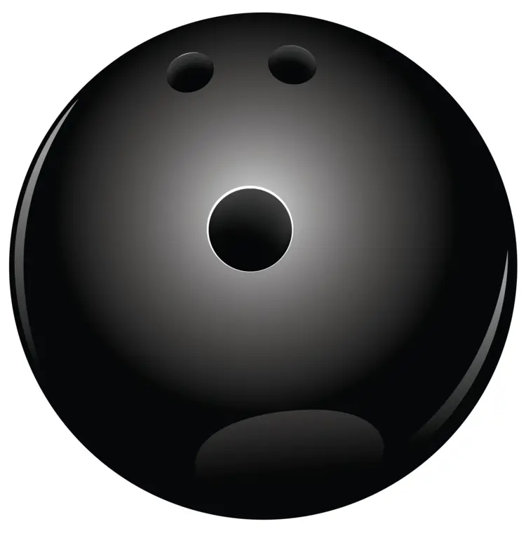 Black Bowling Ball for Sports and Recreation