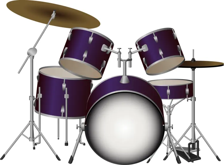 Purple Drum Set for Music Enthusiasts