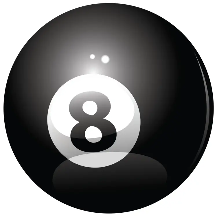 Black 8 Ball for Billiards Game
