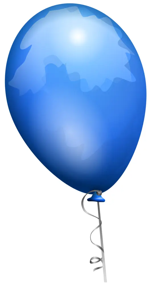 Shiny Blue Balloon for Celebrations
