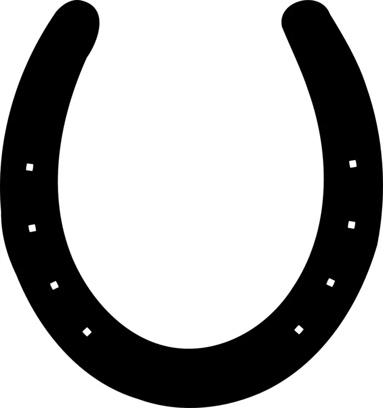 Black Horseshoe Symbol