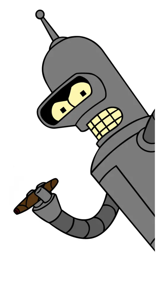 Robot with Cigar in Hand