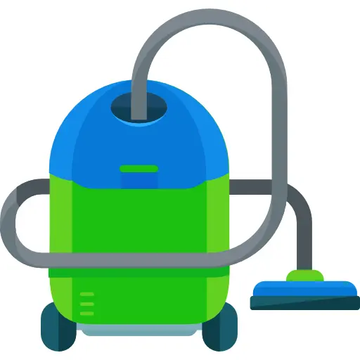 Green and Blue Vacuum Cleaner for Household Cleaning