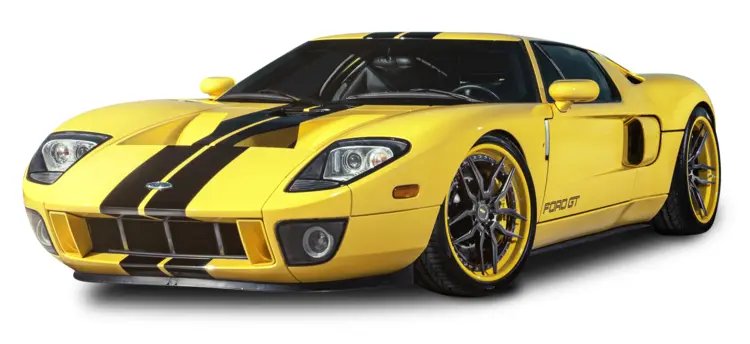 High-Performance Yellow Sports Car