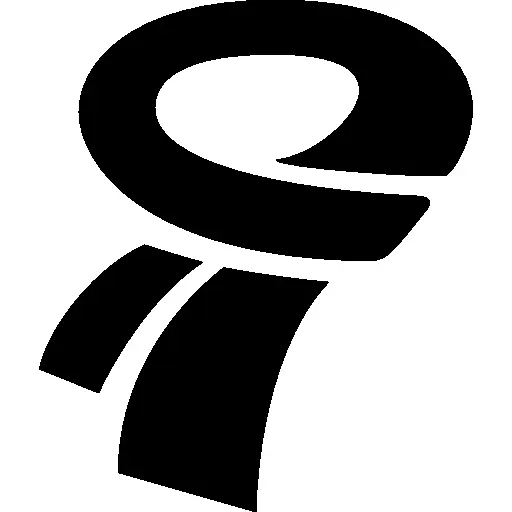 Simple Black Scarf Icon