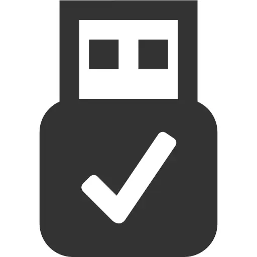 USB Symbol for Data Transfer