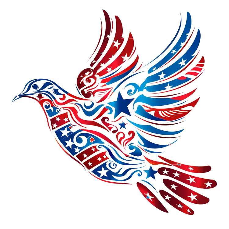 Decorative Patriotic Bird