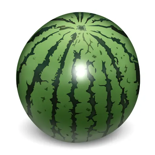 Round Juicy Watermelon