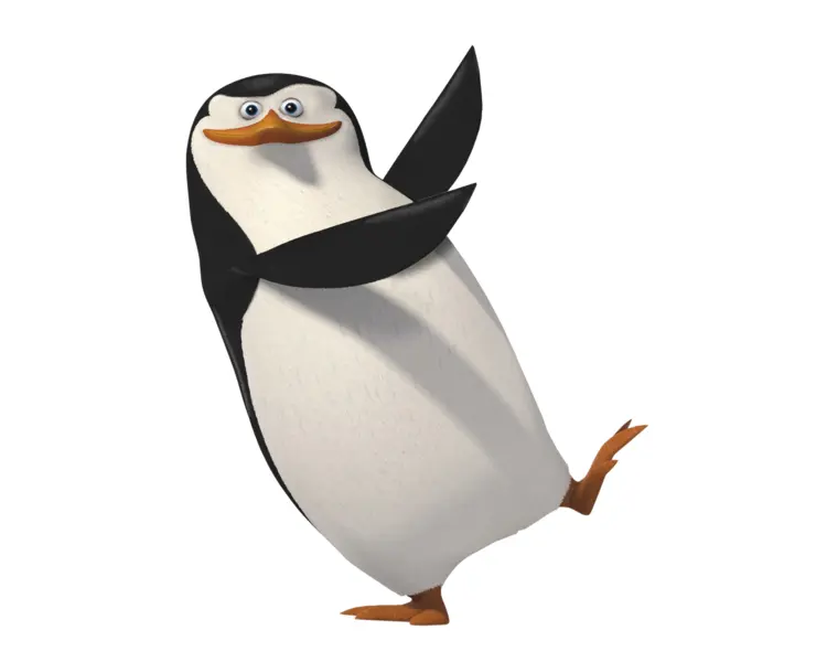 Happy Dancing Penguin Cartoon
