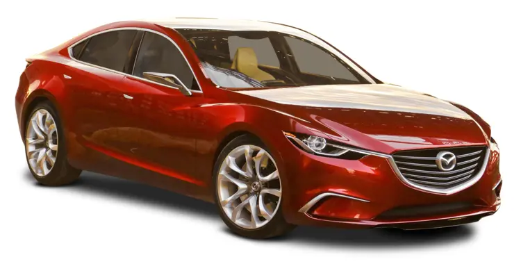 Red Sedan with Modern Design