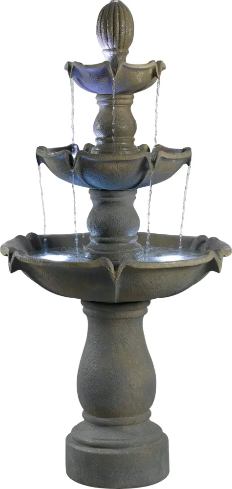 Tiered Fountain with Ornamental Design