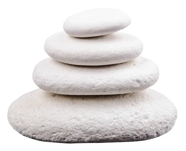Stacked White Stones