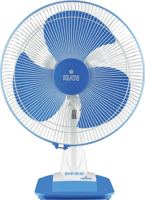 Blue Polycab Table Fan for Cooling