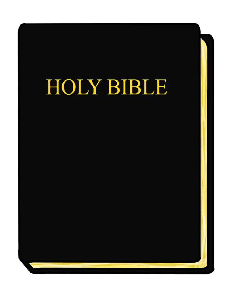 Holy Bible with Black Cover